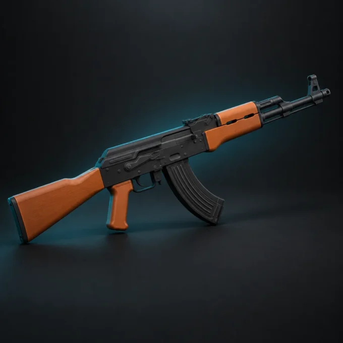Concept preview of AK-47 Display Prop, not a product photograph